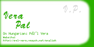 vera pal business card